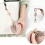 Móc khóa hình trái tim OUSXA, Túi đựng chìa khóa màu trơn bằng da PU, Túi thời trang Phụ kiện có thể thu vào Khóa chìa khóa ô tô Quà tặng