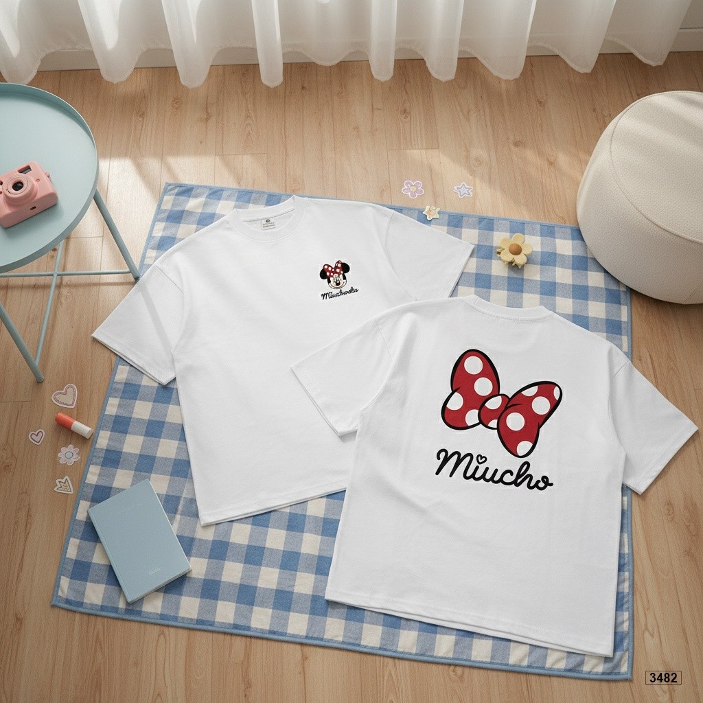 （Giao hàng 24h）Angela Áo thun nữ form boxy kitty đáng yêu