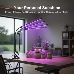 Đèn LED cây TRTR USB Full Spectrum 24W 48LEDs Tăng trưởng nhanh trong nhà với 3 chế độ hẹn giờ cho gia đình VN