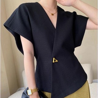 Áo Vest không tay thời trang thon gọn eo với một nút cài phong cách thanh lịch kiểu Pháp cho Nữ
