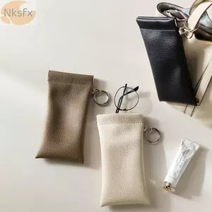 NKSFX Kính Bảo Vệ, Tự Động Đóng Cửa Túi Bảo Quản Kính Mắt Chống Bụi, Di Động Treo Da PU Bản Lề Lò Xo Kính Túi Bảo Quản Du Lịch Sử Dụng