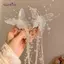 AqToCna Bướm Dài Đính Hạt sel Kẹp Tóc Cho Nữ Cổ Tích Tính Khí Ngọt Ngào Công Chúa Kẹp Tóc Thời Trang Cô Dâu Phụ Kiện Tóc AqToCna