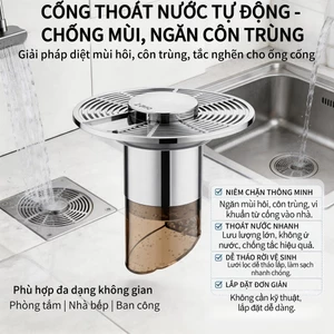Lõi thoát nước sàn tự động treo​，Lõi thoát nước sàn đa năng chống mùi​，Ngăn ngừa tắc nghẽn tóc​，Thoát nước nhanh​
