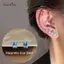 AqToCna Pha Lê ic Ear Stud Dễ Dàng Sử Dụng Kẹp Bông Tai Nữ Punk Tròn Zircon Nam Châm Bông Tai Không Xuyên Trang Sức AqToCna