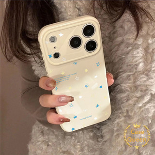 Tương thích với iPhone 14 17 16 15 11 13 12 Pro Max XR X XS Max Air 7 8 Plus SE Full Screen Vỏ nơ ngôi sao đầy màu sắc