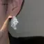 LUImo Xu Hướng Thời Trang Thiết Kế Độc Đáo Thanh Lịch Tinh Tế Pha Lê Lá Zircon Bông Tai Nữ Trang Sức Tiệc Cưới Quà Tặng Cao Cấp SBS