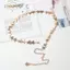 PNPIA- Vintage Nữ Thắt Lưng Nữ Kim Loại Ngôi Sao Pentagram Dây Xích Thắt Lưng sel Thắt Lưng Dây Xích Nữ Trang Trí Cơ Thể Trang Sức