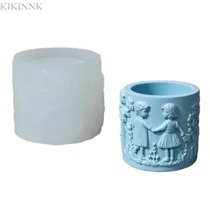 KIKIN Nghệ Thuật Trẻ Em Silicon Planter Khuôn Thủ Công Bát Nhựa Trang Trí