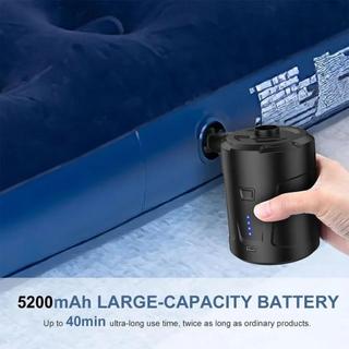 Máy Bơm Hút & Bơm Hơi Mini 5200mAh Đa Năng Cắm Trại Du Lịch Bơm Phao Nhanh