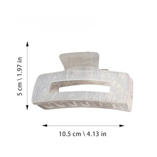 Kovoi / Kích Thước Lớn Acrylic Kẹp Pháp Retro Tóc Phụ Kiện Tóc Mặt Sau Đầu Tấm Tóc Cao Cấp Cá Mập Kẹp
