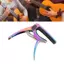 toyuvn HUIOP Metal Guitar Capo với Spring Pick Holder Đệm mềm cho đàn Ukulele Bass điện Acoustic Banjo Độ cứng cao Chống mài mòn (Nhiều màu)