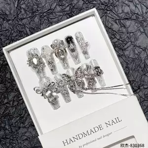 Thay Đổi Nhiệt Độ Dài Pixiu Đổi Màu Khi Sưởi Pixiu Bướm Tua Rua Handmade Đeo Móng Tay Móng Tay Đeo Móng Tay