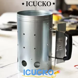 ICUCKO BBQ Fire Lighter Bộ đèn chiếu sáng bếp lửa nhanh Thùng Carbon