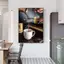 Cà Phê Latte Nhà Bếp Poster Không Khung Tranh Canvas Cho Nhà Bếp Trang Trí Ăn