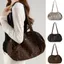 Túi đeo vai in họa tiết da báo THEGIRL8B, Túi Tote vải có thể gập lại nhẹ, Chất liệu Nylon đơn giản Dung tích lớn Túi Bowling phong cách Hàn Quốc cho bé gái