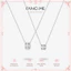 FANCIME "Cam kết của chúng tôi" Cặp đôi Dây chuyền bạc Sterling