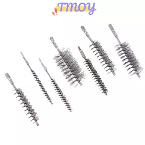 TMOY 1 Bàn Chải Vệ Sinh Chimney Để Vệ Sinh Đánh Bóng 10-50mm Bàn Chải Dây Ren Tay Cầm Kim Loại Bàn Chải Thép Không Gỉ TMOY