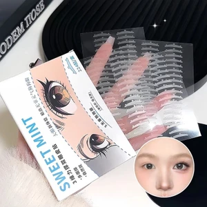 Miếng dán mí mắt đôi 3D chống nước Thiết kế động vật Băng vô hình siêu tự nhiên cho người mới bắt đầu & mắt phồng