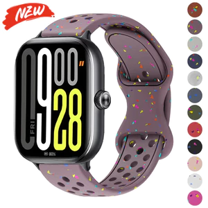 Dây Đeo Silicon Cho Mi Band 10Pro 9Pro 8Pro Dây Thể Thao Cho Redmi Watch 6 5 4 Vòng Tay Màu Kẹo