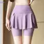 SAIA Yoga Skorts, Quần váy giả hai mảnh lưng cao chống lộ, khô nhanh tích hợp túi đi xe đạp Skorts Tennis