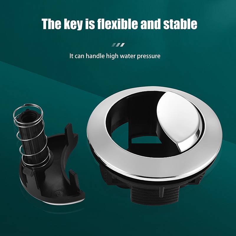 Springevenstar 1Pc Đa Năng Xả Kép Vệ Sinh Bình Nước Nút Tròn Van Xả Nút Nhấn Closestool Thay Thế Nút Nhấn Springevenstar