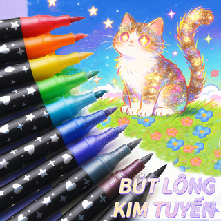 Bút dạ màu acrylic marker 2 đầu 48/96 màu an toàn cho bé học tập người lớn sáng tạo nghệ thuật