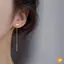 1 Cặp Xu Hướng Dây Dài sel Dây Xích Leo Ngôi Sao Trái Tim Hạt Mặt Dây Thả Bông Tai Cho Nữ Thẳng Treo Tai Trang Sức Mới