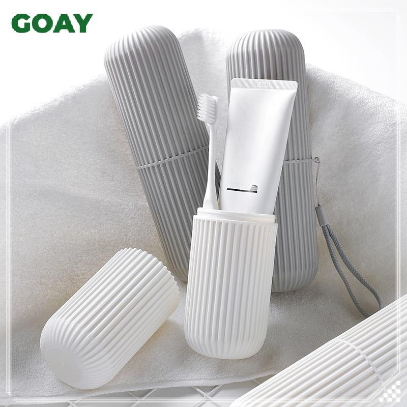 Cốc nước súc miệng du lịch GOAY, Hộp đựng bàn chải đánh răng và kem đánh răng, Cốc đánh răng di động du lịch, Bộ vệ sinh du lịch VN