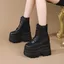 Giày Bốt Nữ Phong Cách Gothic cos Nam Trưởng Thành Tăng Chiều Cao Giày Martin 11cm Phong Cách Mới Đế Dày Triển Lãm Truyện Tranh Yabi Giày Bốt Ngắn Nữ Siêu Mẫu