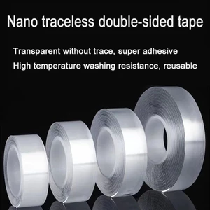 Mới 1 / 2 / 4 Chiếc Nano Traceless Hai Mặt Băng Có Thể Tái Sử Dụng Có Thể Giặt Băng Trong Suốt