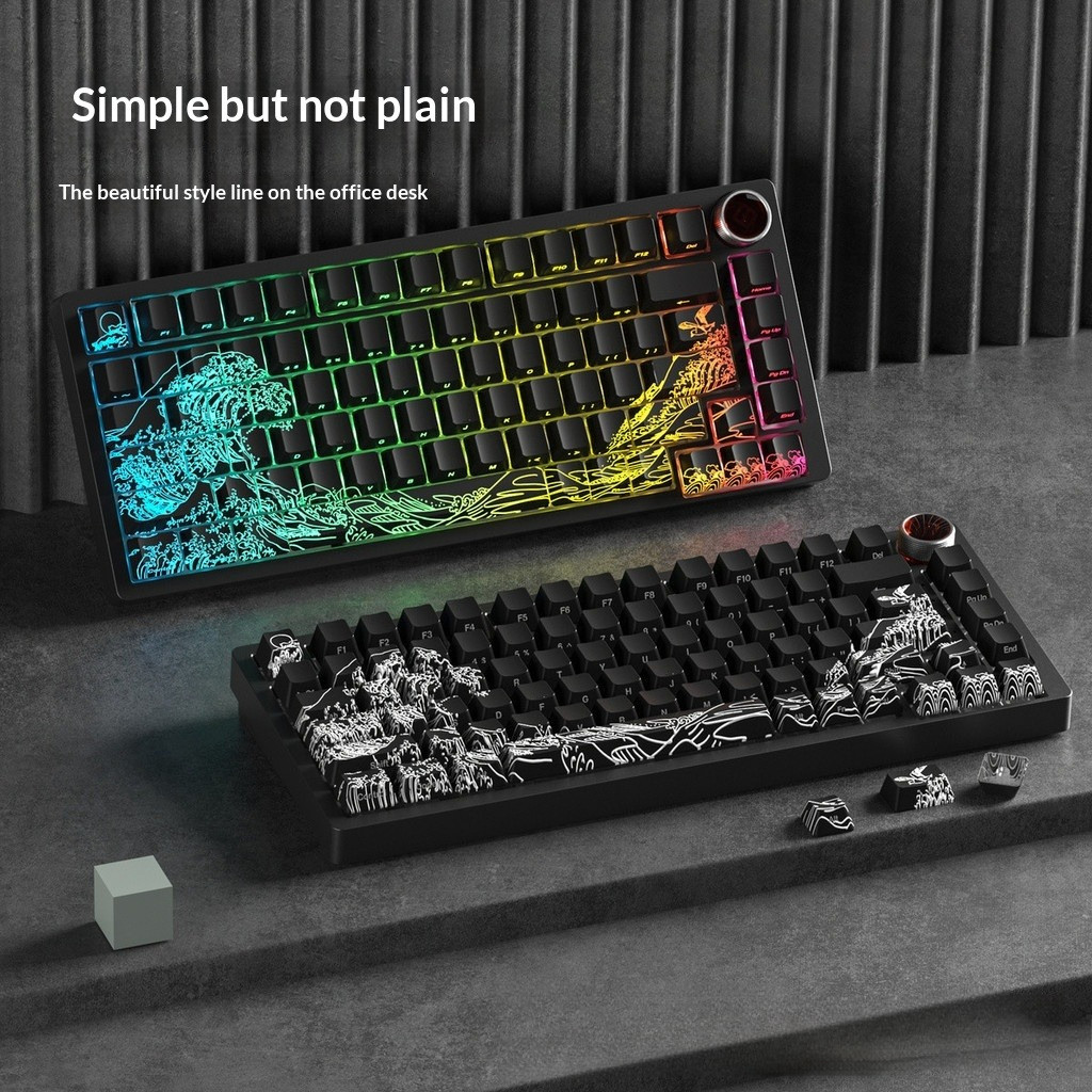 Bộ Keycap Ukiyo-e 2.0 Sóng Thần PBT 134 Phím OEM Profile | KCAP - World of keycaps