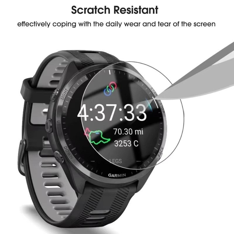 1-3 Chiếc Kính Cường Lực Cao Cấp Cho Garmin Forerunner 965 955 945 45S 265S 265 255 255M 255 245M 245 165 158 170 HD Trong Suốt Đồng Hồ Thông Minh Bảo Vệ Màn Hình Độ Cứng Phim Kính