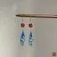 WHX-Earrings {Muzhu} Bông tai thủ công không mờ Bông tai mã não Bông tai lông cừu Hoa lá tre Bông tai thả nước Bông tai phong cách Trung Quốc mới Phụ kiện sườn xám phong cách Trung Quốc