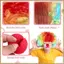 Mũi chú hề xốp đỏ + Tóc giả chú hề nhiều màu cho trang phục Cosplay hóa trang.