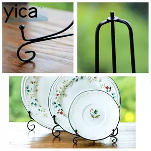 Giá đỡ tấm YICA Trang trí nội thất Giá đỡ sách Bát Khung tranh Sắt đen