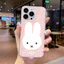 Ốp lưng iPhone trong suốt chống sốc họa tiết thỏ iP-7/8Plus/XSMax/11/12/13/14/15/16/17/Pro/ProMax