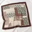 ECK In Hoa Khăn Lau Nữ Hàn Quốc Vải Lanh Cotton Khăn Vuông Thanh Lịch Ne Khăn Nhỏ Quấn Đầu Khăn Nóng