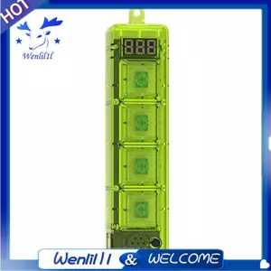 Thời Gian / Thay Đổi Tốc Độ Keycap Móc Khóa Bàn Phím Ngón Tay Đồ Chơi Giải Nén Bàn Phím Cơ 4 Phím Với Keycaps Xanh