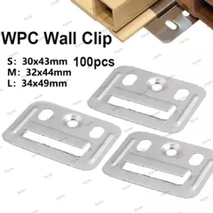 PYCOU 100 Chiếc Khóa Bảng Điều Khiển Tường, Kẹp Bảng Điều Khiển Tường Dày Bằng Thép Mạ Kẽm, Thiết Kế Tích Hợp Chịu Rỉ Sét Bảng Điều Khiển Tường Cố Định Kẹp Khung Ảnh Treo