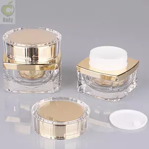 ROLY 5g 10g 20g 30g 50g Chai Kem Mặt, Bình Trang Điểm Trống Vuông Trong Suốt, Hộp Đựng Mỹ Phẩm Di Động Có Thể Đổ Lại