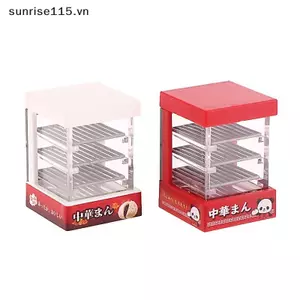 SSVN 1: 12 Nhà Búp Bê Thu Nhỏ Lò Vi Sóng Tủ Bánh Mì Hộp Hơi Nước Hộ Gia Đình Điện Mô Hình Trang Trí Đồ Chơi Nhà Búp Bê Phụ Kiện.