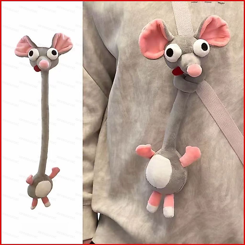 SQ5 Thỏ Cổ Dài Vui Nhộn Dễ Thương Mr. Túi móc khóa búp bê sang trọng Bean Teddy Bear Plushie Charm QS5