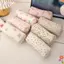 Túi đựng bút BEABOUT, Túi đựng đồ dung tích lớn đa chức năng, Túi đựng mỹ phẩm cầm tay in hoa nơ chất lượng cao