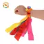 CANAMEK 1 Trẻ Em Cổ Tay Ruy Băng Đội Thể Thao Pompom Cổ Vũ Trận Đấu Lớn Pom Club Đạo Cụ Khiêu Vũ Vòng Tay Đàn Hồi Với Dây Đàn Hồi CSF