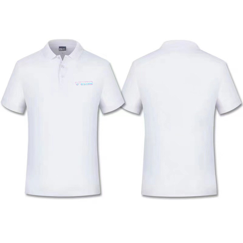 Victor Club Dệt Kim Áo Polo Quần Áo Huấn Luyện Cầu Lông Chuyên Nghiệp Sấy Tốc Độ Nhẹ Ngoài Trời Chạy Chậm Thể Dục Đi Lại Cổ Áo Thun