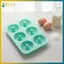 BVY 6 Lỗ Nonsti Silicone Donut Khuôn Khay Nướng Bánh Cấp Thực Phẩm Cho Muffin Cupcake Bánh Mì Sô Cô La Dễ Dàng Phát Hành Nhà.