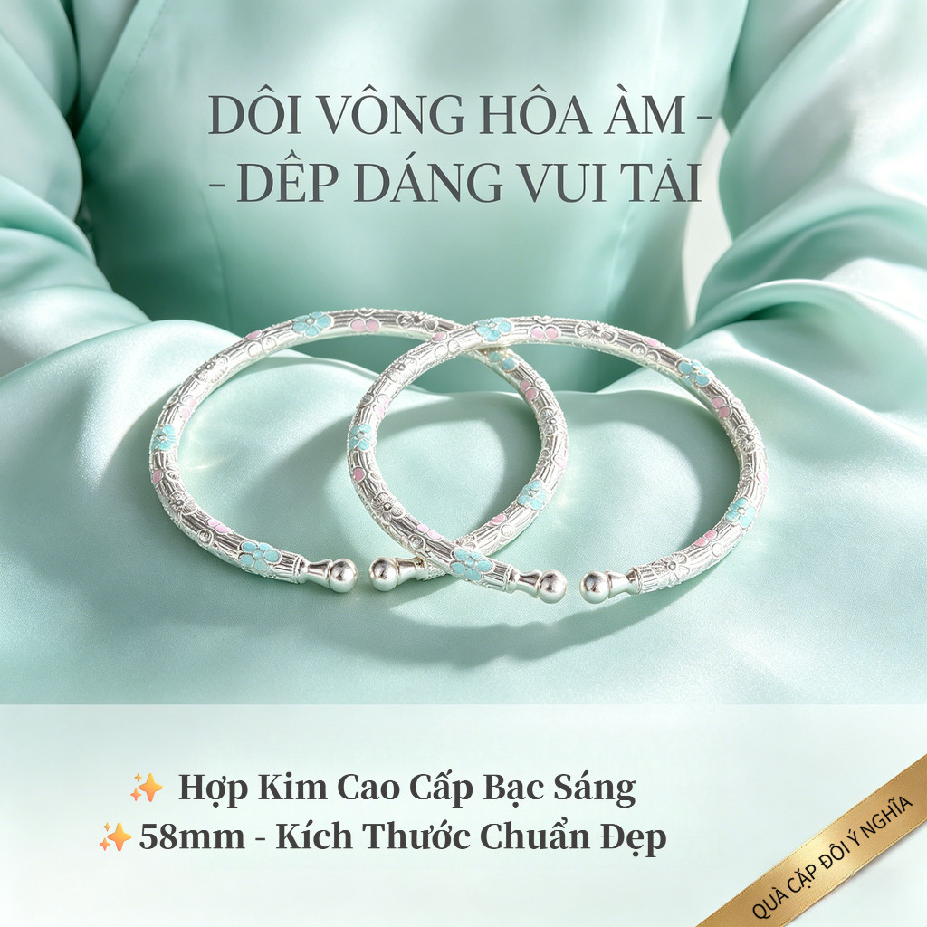 Vòng Tay Thủ Công Nữ, Hoa Chạm Khắc Men Bầu, Hợp Kim Không Phai, Có Thể Điều Chỉnh, Phù Hợp Dụ Tiệc, Phong Cách Retro