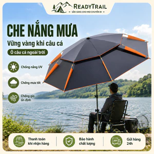 Ô, Dù Câu Cá Cao Cấp, Che Nắng, Che Mưa Chống Tia UV Cực Tốt Và Có Thể Bẻ Cong,Ô 2 Tầng Rộng 2.4m/2.6m