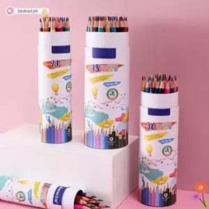 Bút chì vẽ BEABOUT, Bút chì màu HB 12 / 24 / 36 / 48Color, Nghệ thuật vẽ chuyên nghiệp Văn phòng phẩm dành cho sinh viên Bút chì cầm tay Đồ dùng nghệ thuật