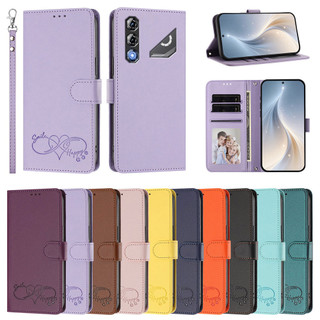 Ốp Da Cao Cấp Cho ZTE Blade A35 A55 A35E Nubia S2 Lite S2R S2E A507ZT A504ZT V80 Max Optus X Pro 2 Ví Lật Sách Bảo Vệ Điện Thoại Có Dây Đeo Thẻ
